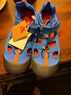 ZeroXposur Blue and Orange Kids Water Shoes